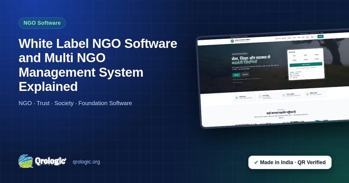 White Label NGO Software and Multi NGO Management System Explained
